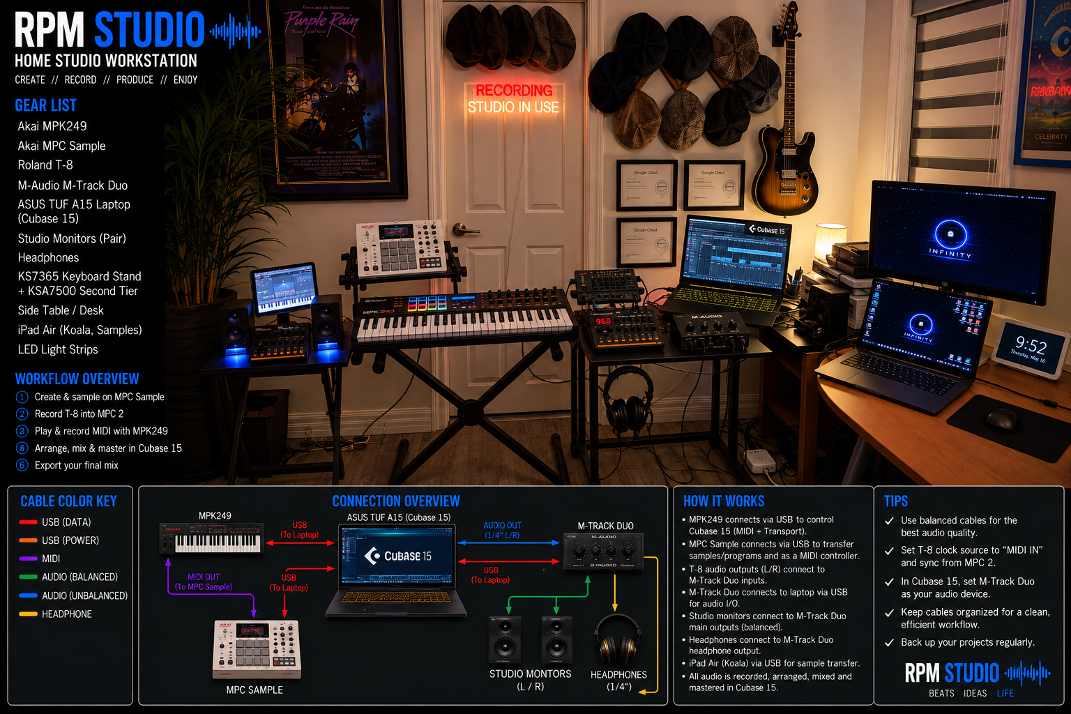 RPM Studio home studio workstation
