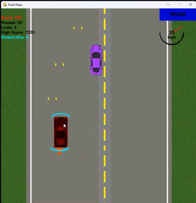 Road Rage — Python driving arcade game